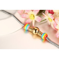 Faites votre propre bracelet Rainbow Bridge Gay Pride Shop en acier inoxydable